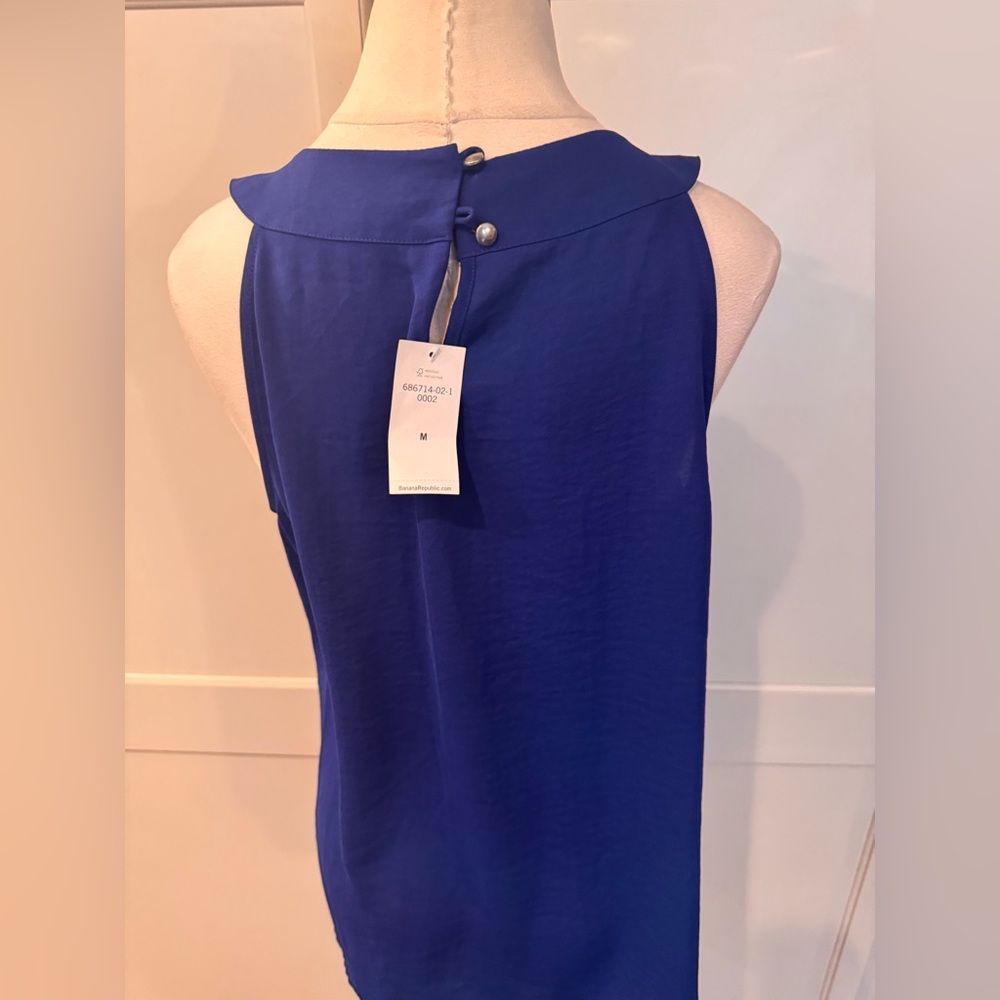 Banana Republic Blue Embellished Women's Top - Picture 3 of 5